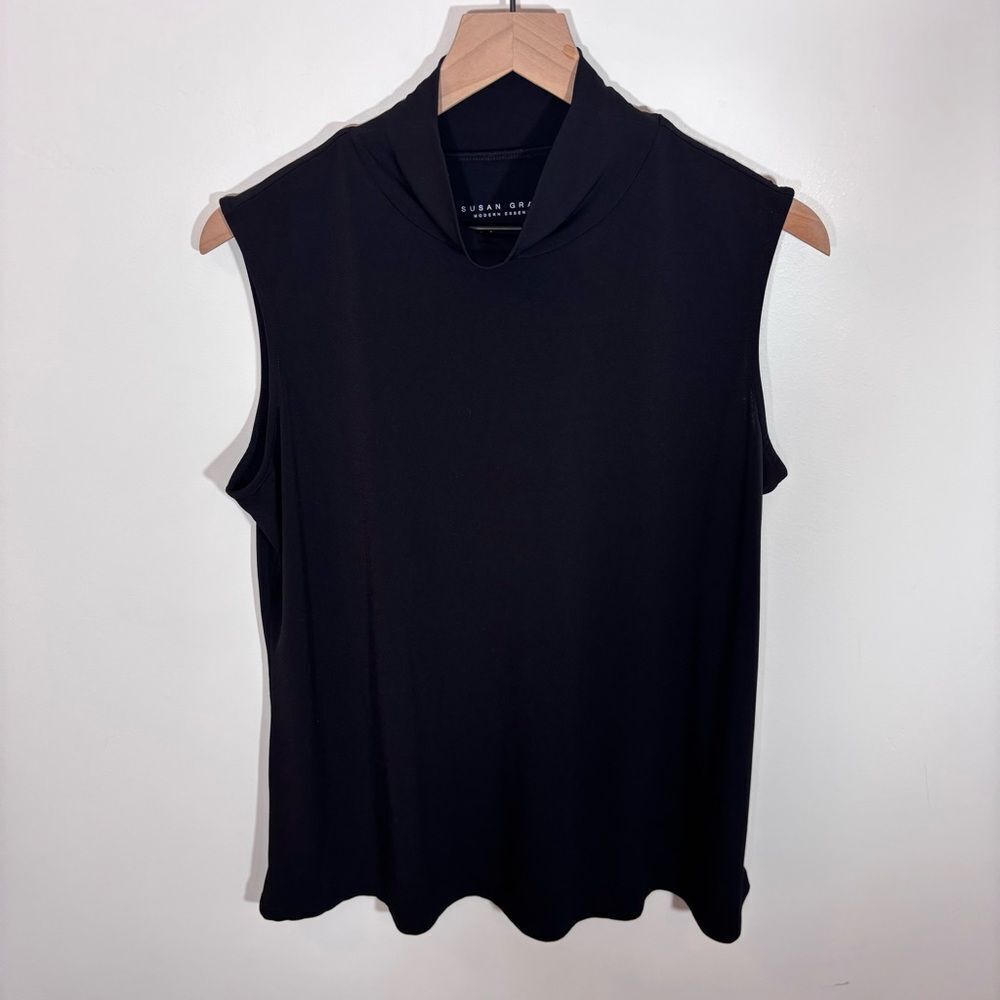 Susan Graver sleeveless turtleneck top | Size L
